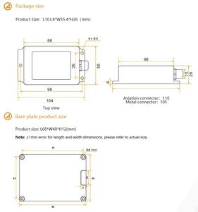 BWSENSING BWH528 Dual Axis <strong>Analog</strong> Inclinometer 0.003 Deg Accuracy <strong>Tilt</strong> Angle <strong>Sensor</strong> 4-20mA 0-20mA 0-24mA Optional Current <strong>Output</strong> - Product Image 3