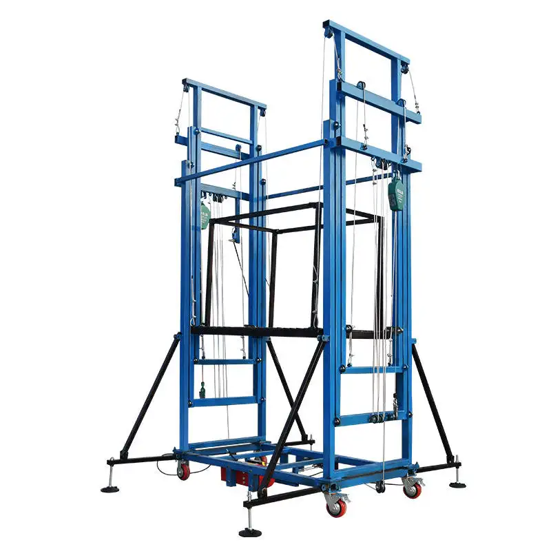 electric scaffolding lift for building construction remote control mobile lifting platform truck foldable electric lifting
