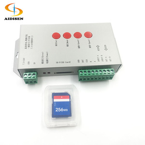 Aidisen K1000C SD-карта RGB программируемый светодиодный контроллер UCs1903/ws2811 K-1000C пикселей DC5 ~ 24V светодиодный контроллер