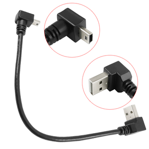 90度直角USB 2.0 a公到迷你B公数据充电电缆Usb支持定制电缆 - Product Image 6