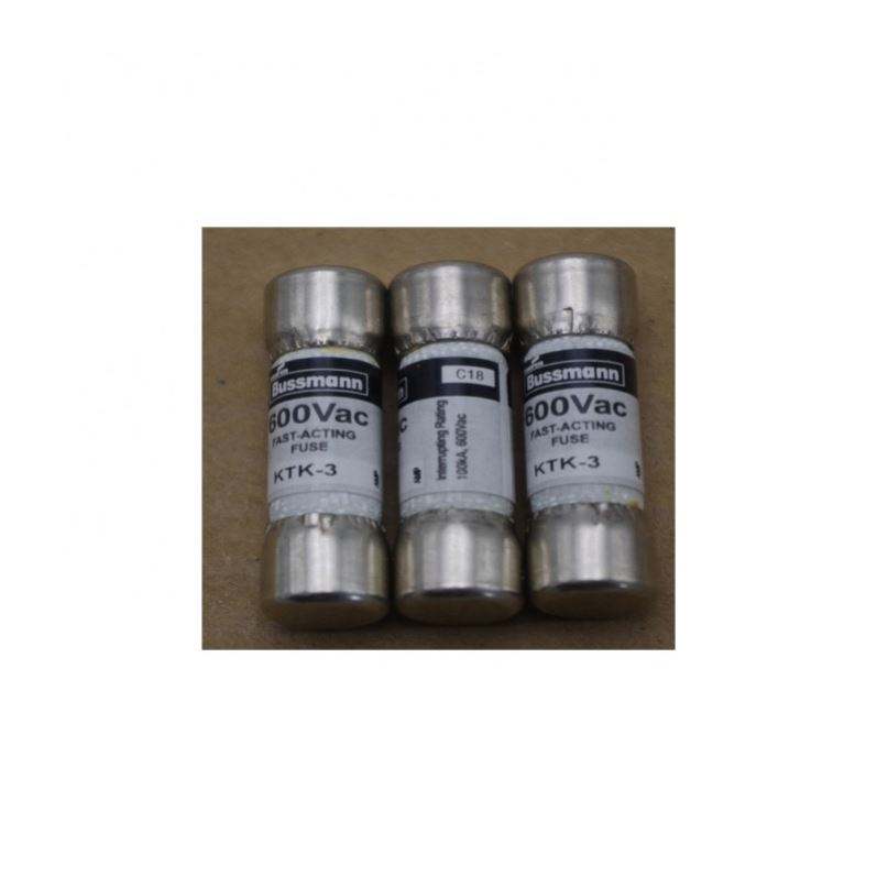 New and original 3A 600V Fusibles KTK-3 Electric Fuse Auto Fuse Box Terminals Fuse Resistor