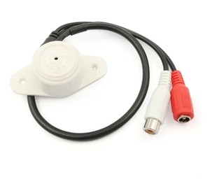 CCTV <strong>Microphone</strong> <strong>Audio</strong> <strong>Input</strong> Wide Range <strong>Audio</strong> Pick up Sound Device for Security DVR Cameras Surveillance Monitor