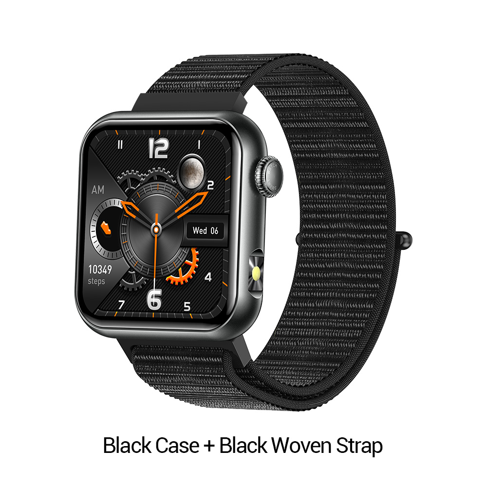 Black Case + Black Woven Strap