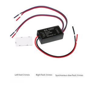 リモート点滅ブレーキライトテールストップ付きカーモジュールフラッシュストロボコントローラー用のユニバーサル12V GS-100C LEDフラッシャーの位置決め - Product Image 4