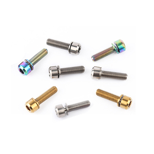 Umbrella Hex Torx Hex Countersunk Head <strong>Anodized</strong> Flange Brake <strong>Bolt</strong> Titanium Screw For Bicycle Motorcycle Titanium Screw