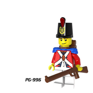 PG8035 imparatorluk ortaçağ korsanlar asker Napoleonic yapı taşları adam İsviçre hollandalı İtalyan askeri ordu ekibi yapı taşı oyuncak - Product Image 6