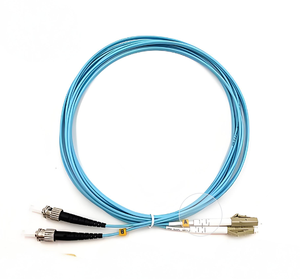 HJFiber özelleştirilmiş ST-LC 3m Multimode OM4 4G ağ ve FTTH kullanımı için Fiber optik Jumper - Product Image 1