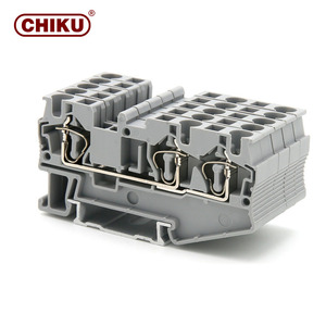 Multi Level Feed Through <strong>Double</strong> <strong>Layer</strong> Push-in <strong>Double</strong> Level DIN Rail <strong>Spring</strong> Connector <strong>Terminal</strong> <strong>Block</strong> - Product Image 6