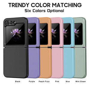 三星2024豪华防摔翻盖Galaxy Z翻盖6/Flip5新款方格TPU电脑手机外壳保护套 - Product Image 6