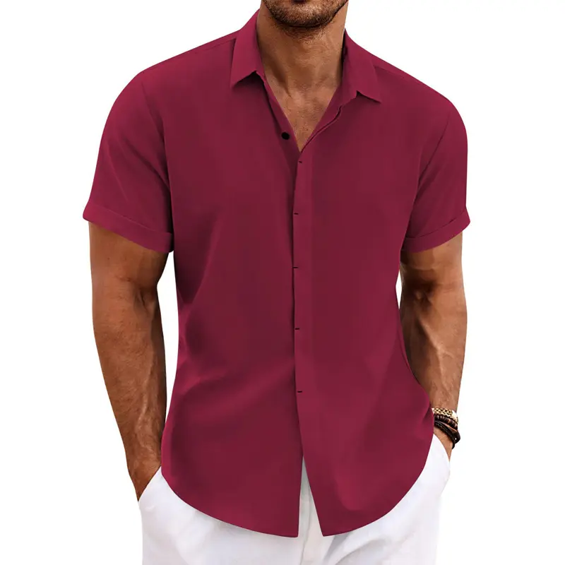 Мужская гавайская рубашка с короткими рукавами и принтом на пуговицах, летняя пляжная рубашка с графическим цветочным принтом, Гавайские рубашки