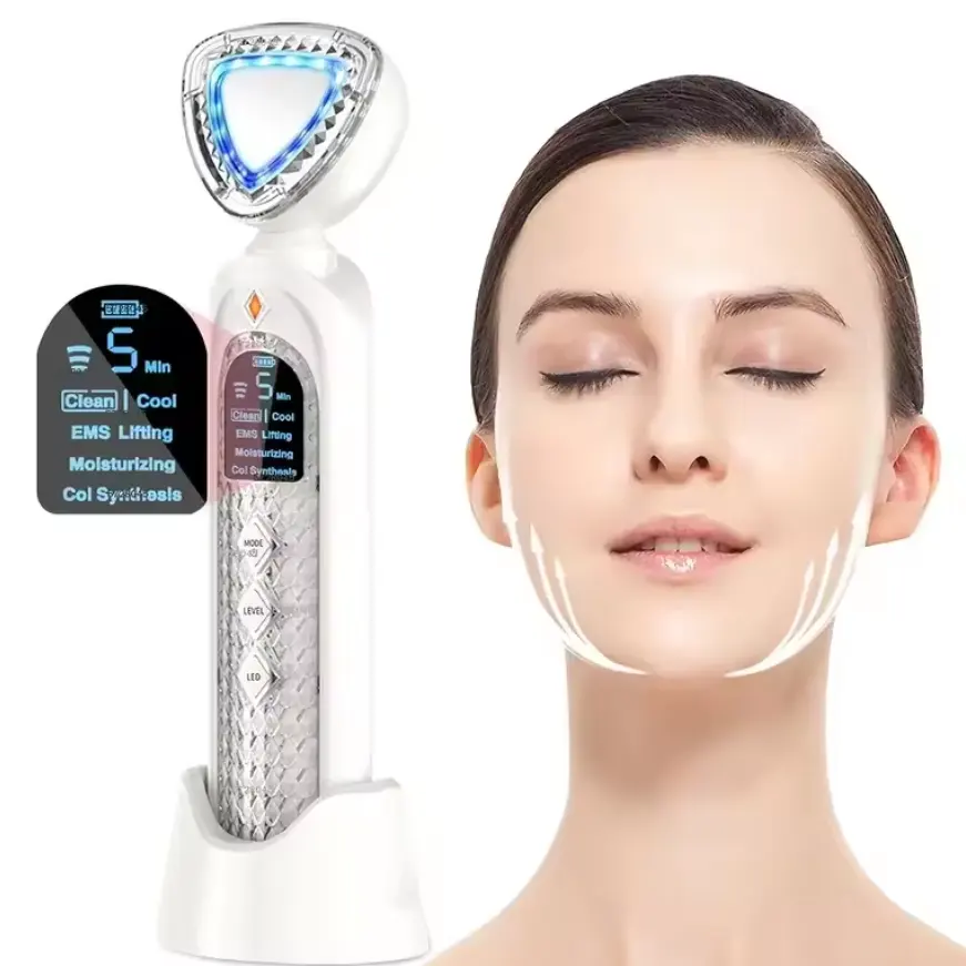 Nuovo dispositivo di bellezza strumento di sollevamento del viso di serraggio trattamento viso Anti-invecchiamento massaggiatore viso