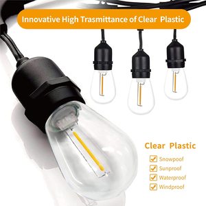 24V 120V 240V 1W60lm飛散防止ホリデー照明S14屋外ストリングライトエジソン<span class=keywords><strong>LED</strong></span>電球