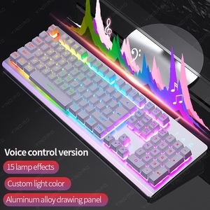 Venta directa de fábrica pequeño juego de teclado con control de voz mini teclado de juego