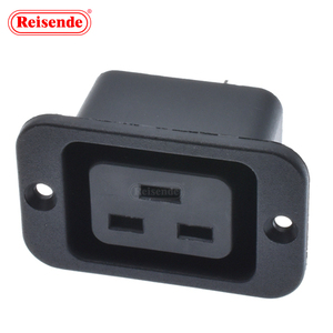 Kilitlenebilir Pdu priz Iec giriş Ac 250v 16a Iec 320 C19 paneli montaj fiş konnektörü soket - Product Image 5