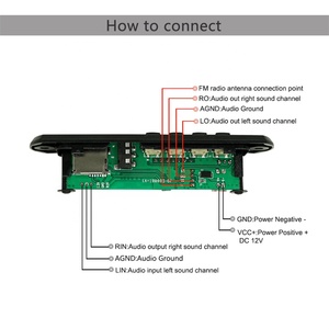 Audio <strong>Kit</strong> Bluetooth <strong>FM</strong> Radio <strong>Kit</strong> Diagram Micro TF Card Mini PCB USB MP3 Player Circuit Board - Product Image 3