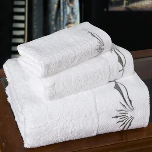 Wholesale 100% Cotton Luxury hotel microfiber hand towel luxury bath towels 100% cotton towel set
