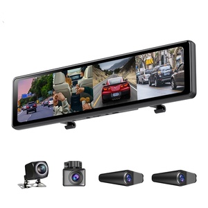 360 Degree Camera 4 CH 1080P Driving Video Recorder <strong>Car</strong> Dvr Dash Cam with WIFI APP Control 12&quot; Touch Full Screen <strong>Mirror</strong> DVR - Product Image 1