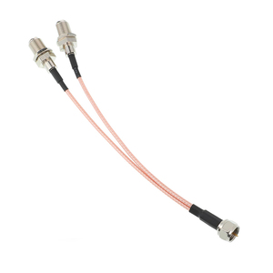 F-loại RG6 Splitter Coax Cable f Nam để f kép nữ rg316 cáp đồng trục 3 cách Internet và TV Antenna 75Ohm Splitter Combiner - Product Image 4