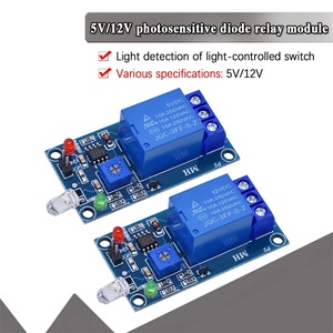 Optik anahtar ışık algılama sensörü ışığa duyarlı modülde ışığa duyarlı diyot modülü 5V 12V röle modülü