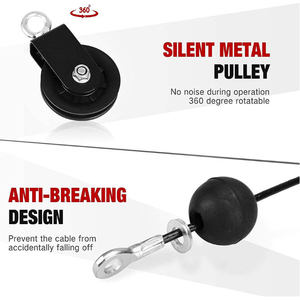 Pillar Gym Tali Tricep Pull Down Sistem Tricep Pull Down Bar Berat Kabel Pulley Trisep Trainer - Product Image 3