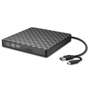 通用串行总线3.0 C型光盘驱动器电脑笔记本电脑适配器外部便携式光学刻录机阅读器写入器，适用于桌面应用 - Product Image 1