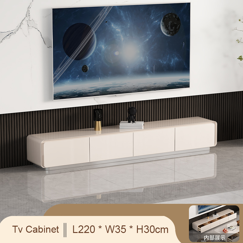 Mueble de TV blanco 220cm