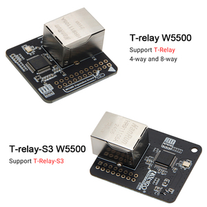 LILYGO T-relay W5500 Shield Protocolos TCP/IP cableados Interfaz SPI Módulo Ethernet Soporte T-Relay 4 vías y 8 vías T-Relay s3 - Product Image 2