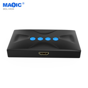 4 In 1 Out HDMIKVMスイッチャーセレクターボックス4K30hz HDMI USBKVMスイッチ4ポートサポートデスクトップコントローラーとボタンスイッチ - Product Image 3