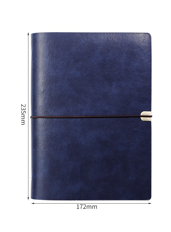 Livre à sangle vintage bleu foncé