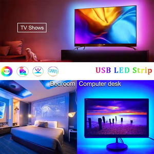 5M 150LEDS TV BacklightบลูทูธDC5V 24คีย์Controllerพร้อมรีโมทคอนโทรลUSB SMDไฟLed Strip RGB smd5050 IP65 สําหรับทีวี - Product Image 4