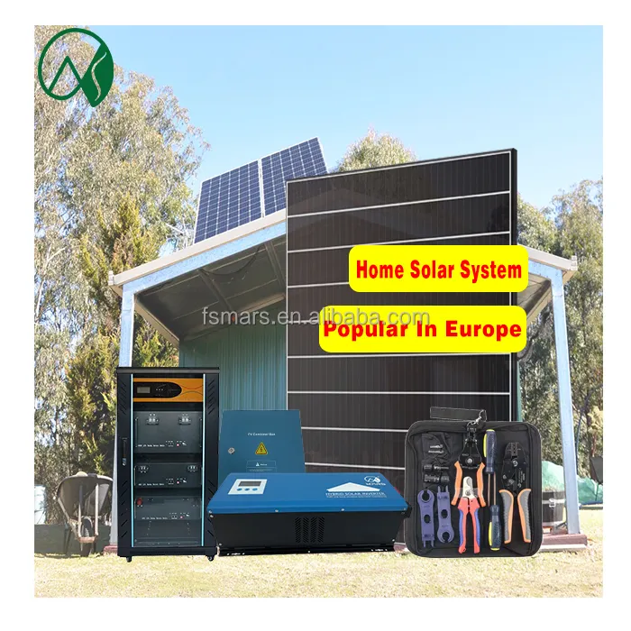 Sistema de energía solar de células solares, 5KW/juego de energía solar de 5000W/paneles solares 5kva, precio del sistema para el hogar