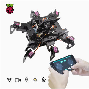 Robot ragno stelo educativo lampone Pi esapode ragno che cammina strisciando Robot WiFi fotocamera AI Kit di robotica di programmazione - Product Image 2