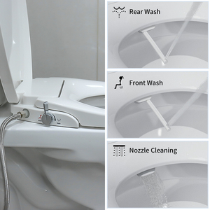 ที่นั่งชักโครกแบบยาวไม่ใช่ไฟฟ้าฝาปิดชักโครกแบบยาวฝาปิดแบบนุ่มใช้ได้กับอเมริกา - Product Image 3