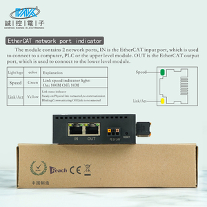 24V DC EtherCATアナログ入力/デジタル出力ネットワークモジュール高速イーサネットIO DINレールマウントDINレールIOモジュール - Product Image 4