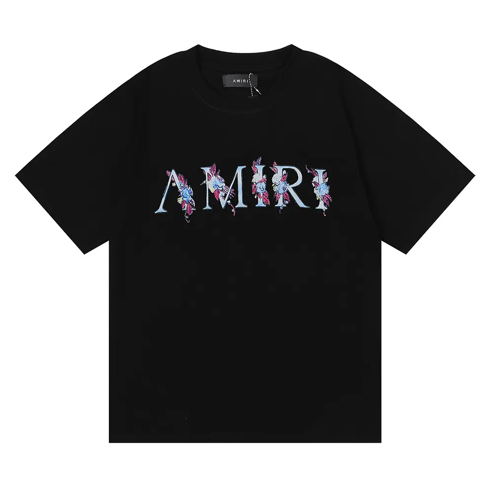 Ummer-Camiseta de manga corta para hombre y mujer, Camisa de algodón con etiqueta pequeña en la parte trasera y logo de letras grandes, nueva marca a la moda