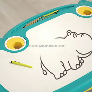 Çocuk ayarlanabilir yükseklik çizim bebek öğrenme sandalye ve masa seti yürümeye başlayan masa ve sandalyeler çocuk masa ve sandalye seti - Product Image 6