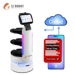 LJROBOT Gran espacio de almacenamiento Entrega y recolección de bandejas Robot de vehículo guiado automatizado AGV multicapa - Product Image 2