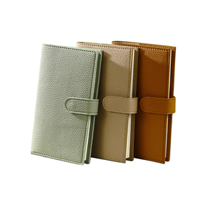 Planner portatile in pelle sintetica portatile, notebook con motivo Lichee rimovibile, diario multicolore con carta mensile/settimanale/a righe - Product Image 1
