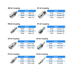 อะแดปเตอร์ spp P SH PH SF PF SM PM ท่อนิวเมติกข้อต่อปล่อยอากาศแบบ C-Type Spin coupling อย่างรวดเร็ว - Product Image 1
