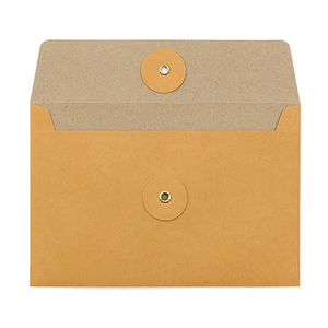 Business Office-Umschlag aus Kraft papier nach Maß mit Knopf verschluss Wasserdichte und tragbare recycelte Materialien - Product Image 4