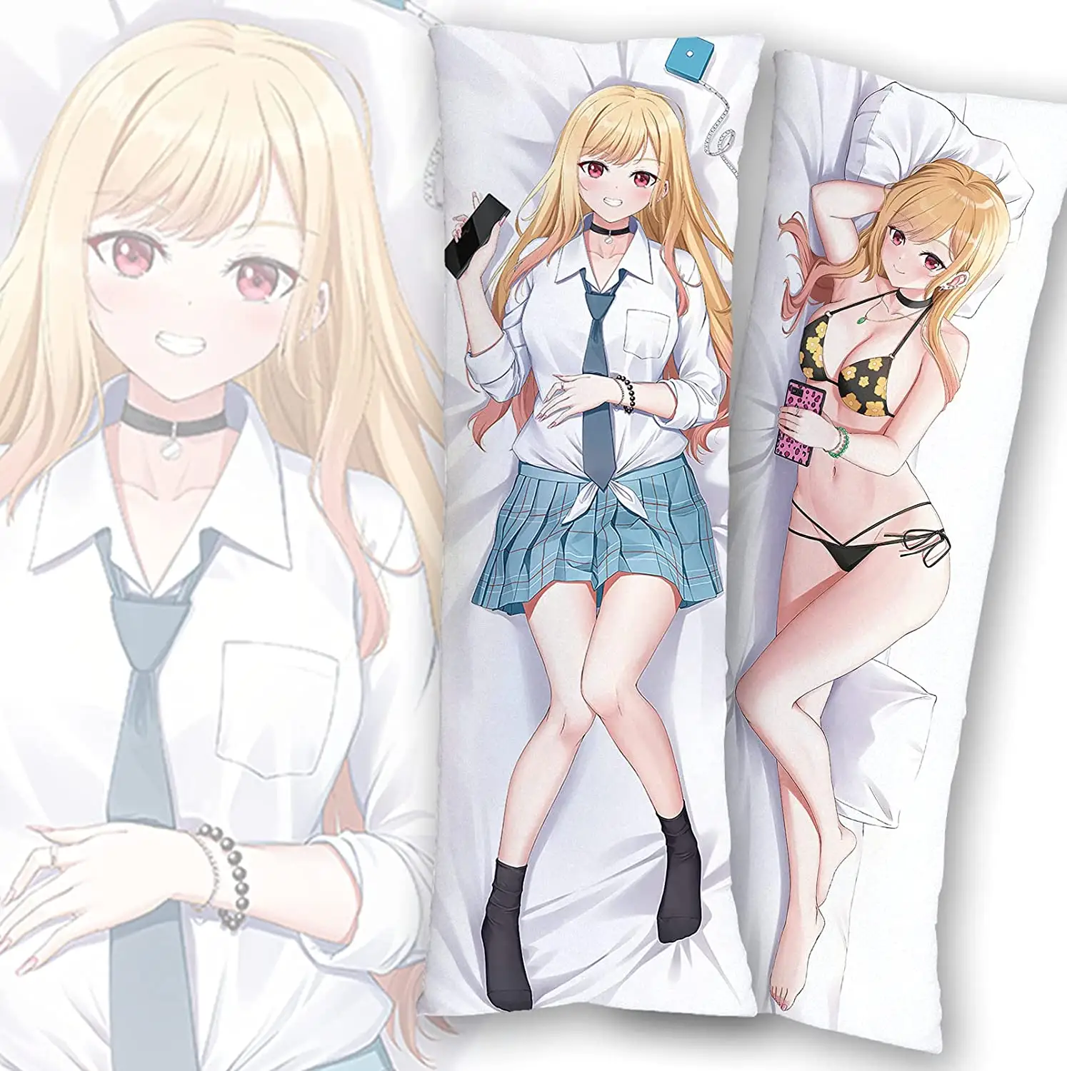 Japonês Dakimakura Corpo Travesseiro 2Way Upgrade Tricot Tecido Personalizado Anime Longo Corpo Travesseiro Caso