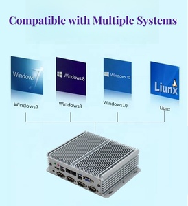 Vincanwo Nuc Nano Fanless Industrial Mini PC Panel táctil capacitivo todo en uno Computadora de escritorio Sistema operativo Linux integrado - Product Image 3
