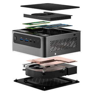 Zkmagic Latest Gaming PC ZKS700 Intel AI Ultra 7 155H CPU Mini PC Windows11 <span class=keywords><strong>Linux</strong></span> Ubuntu Dual DDR5 RAM até 96GB Computador