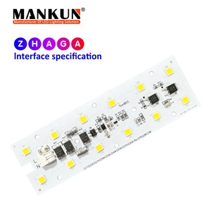 แผงวงจร LED 146x45มม. AC 220V 40W โมดูลนำพร้อมเลนส์และอลูมิเนียมความร้อนสำหรับนำไฟถนนโมดูล Dob LED