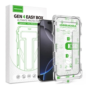 Tam kapsama çift güçlü 0.3mm ekran koruyucu 16 artı 16 Pro Max için kolay kutu ile - Product Image 1