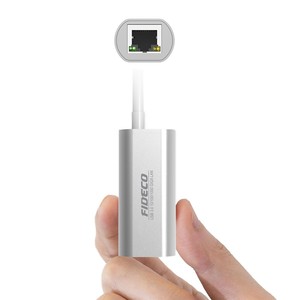 FIDECO alüminyum tip-c usb c ağ kartı taşınabilir rj45 lan kartı gigabit ethernet dönüştürücü adaptörü - Product Image 5