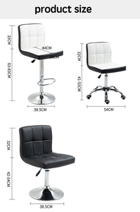 Hiện đại đơn giản da có thể điều chỉnh <span class=keywords><strong>Bar</strong></span> ghế tùy chỉnh thiết kế hàng loạt cho ăn uống thanh phân Ghế xoay - Product Image 6