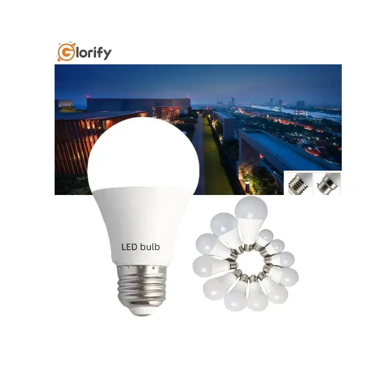 Oem ODM 3W 5W 7W 7W 9W 12W 15W 18W B22/ E27 Bóng đèn LED A19 185-235V bóng đèn LED cho nhà/bóng đèn Led