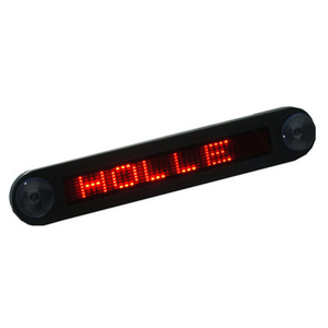 リモコン12V LED赤プログラム可能スクロールメッセージサイン表示パネル車と店の広告バースクリーン工場用 - Product Image 6