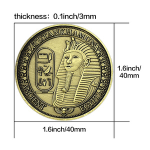古代エジプト文明スフィンクス文化記念金箔バッジ風景記念コインコレクションギフト